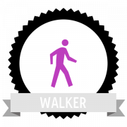 Значок значка "Walking(250)", предоставленный The Noun Project под The symbol is published under a Public Domain Mark